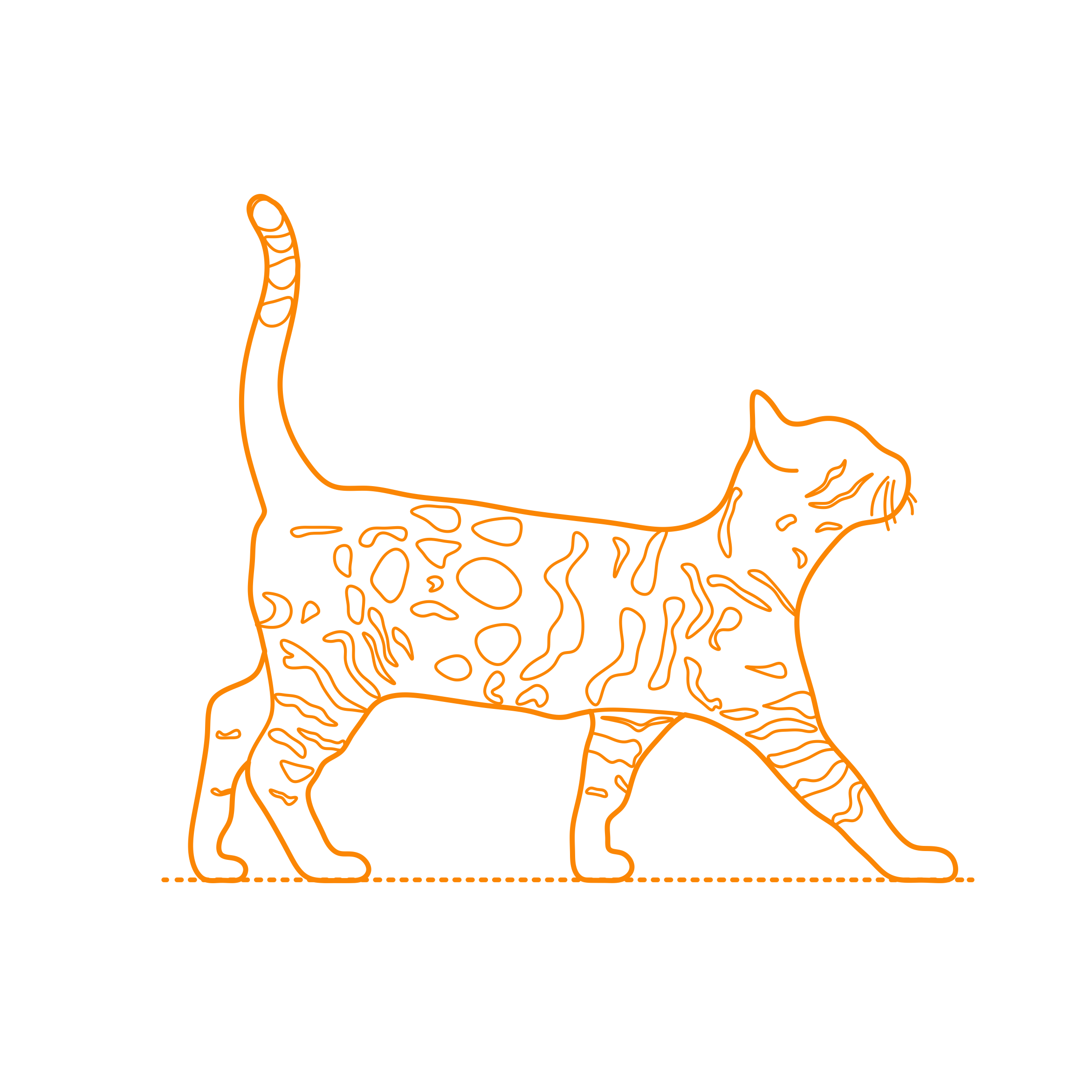 Animals Cats Bengal Craft Design Svg File Free Vectors